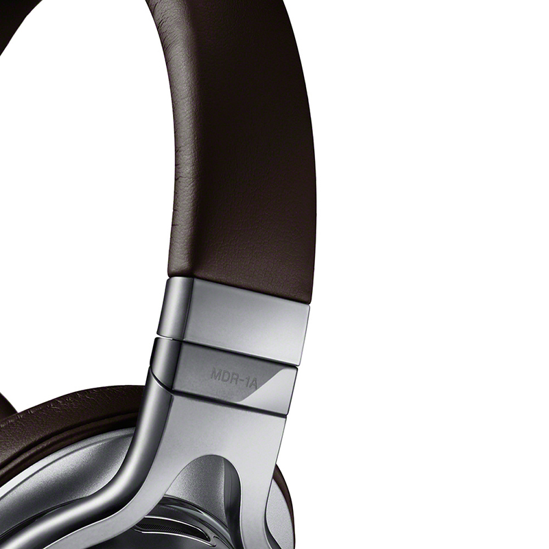 索尼(SONY) 头戴式耳机MDR-1A 高解析度立体声 银色高清大图