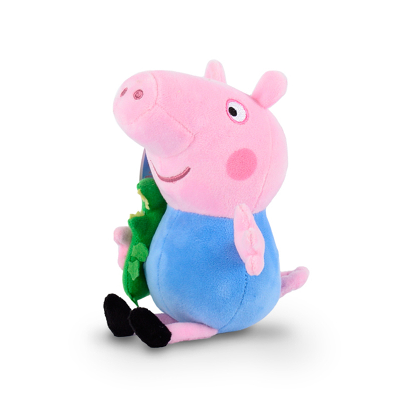 小猪佩奇Peppa Pig毛绒玩具-乔治抱恐龙 30cm高清大图