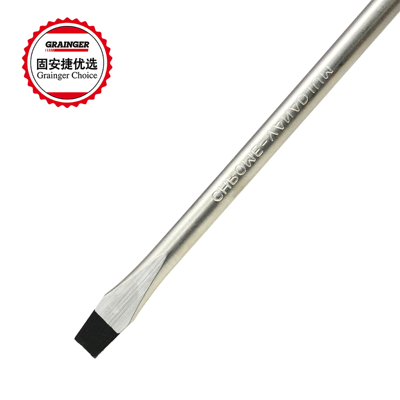 固安捷优选 一字橡塑柄螺丝批 5x100mm GSCREW DRIVER(MINUS)5*100高清大图