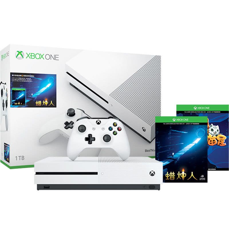 Xbox One S 1TB家庭娱乐游戏机 蜡烛人限量版图片