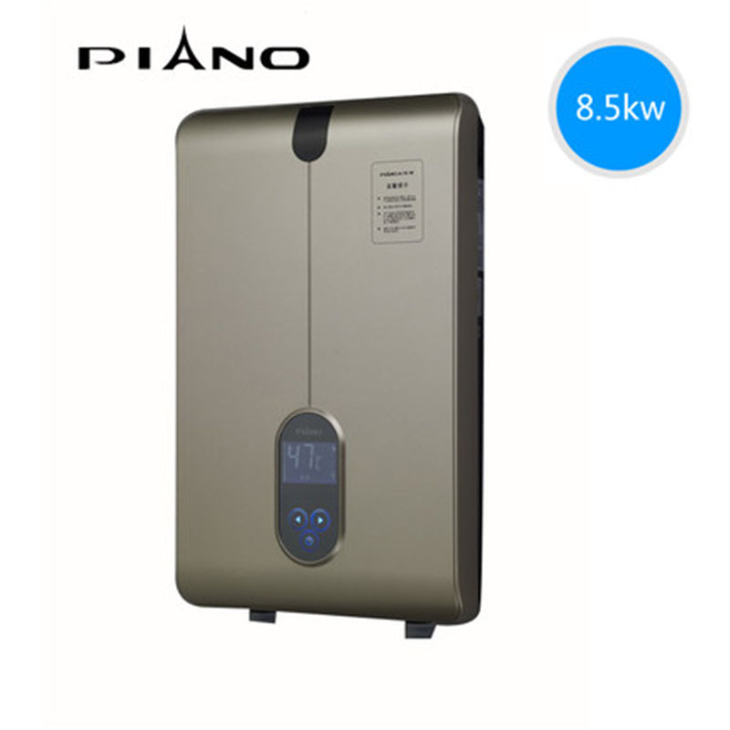 PIANO/皮阿诺 P4-8.5kw 依洛歌即热式电热水器免储水式轻薄即开即热微电脑式控制 安全节能电热水器