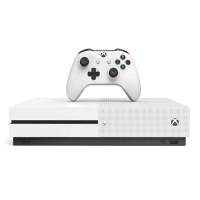 微软(Microsoft) Xbox One S 游戏机(500G 家庭娱乐游戏主机 普通版 白色)