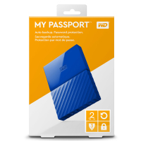 西部数据(WD)My Passport 2TB 2.5英寸USB3.0贵族蓝移动硬盘WDBYFT0020BBL-CESN