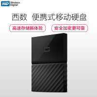 西部数据(WD)My Passport 2TB 2.5英寸USB3.0经典黑移动硬盘WDBYFT0020BBK-CESN