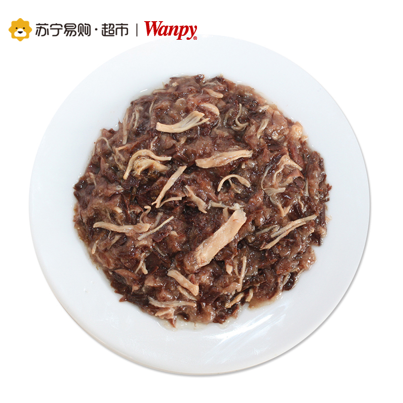 顽皮wanpy妙鲜包猫用拌饭湿粮 猫用金枪鱼&三文鱼鲜封包 80g*10 猫湿粮零食高清大图