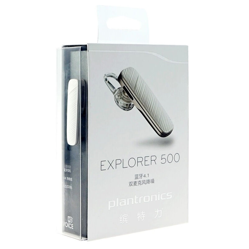 缤特力(Plantronics)EXPLORER 500商务蓝牙耳机通用型耳挂式 白色