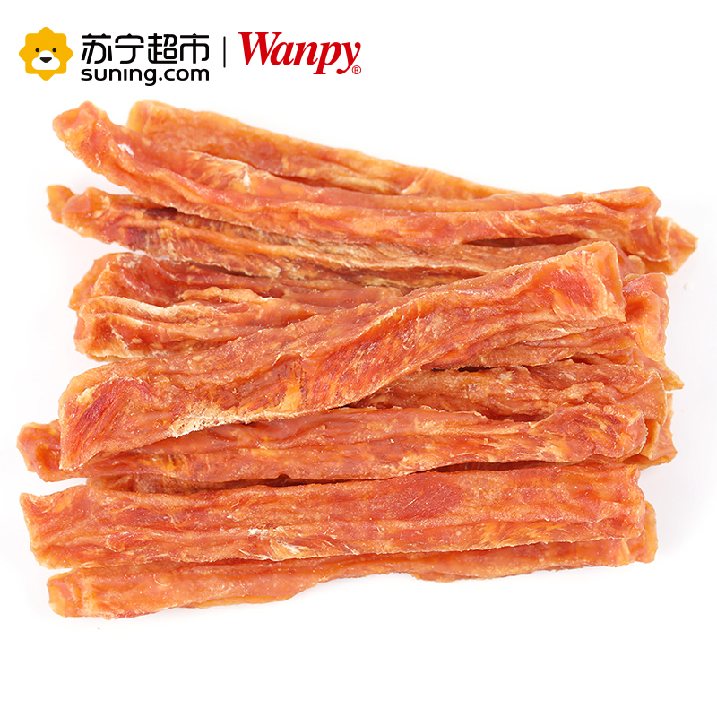 [苏宁超市]Wanpy 鸡肉丝 宠物食品 宠物零食 100g 肉干/肉条 狗零食宠物肉条训练泰迪金毛