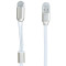 [苏宁自营]Remax 苹果7/8/6s安卓usb数据线二合一/USB一拖二手机充电线 双子-白色(1米)安卓+苹果