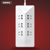 REMAX 外星人系列 RU-S4 六插口 五USB 充电插线板(中规)白色/White