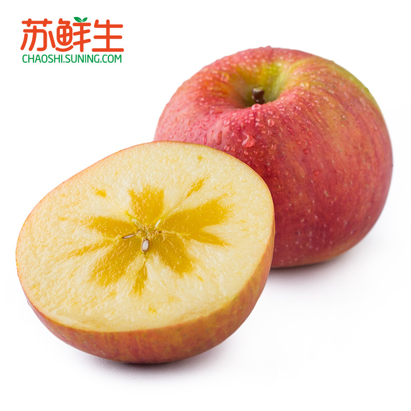 [苏鲜生]新疆阿克苏冰糖心苹果4.5kg果径80-85mm高清大图