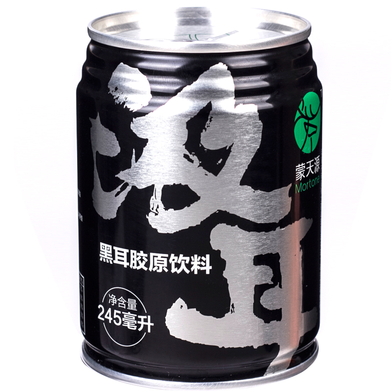 [苏宁超市]蒙天源 汲耳 黑耳胶原饮料 黑罐 245ml*12罐