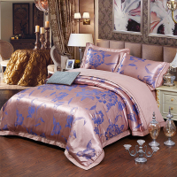 紫韵“圣罗莎”克里斯床饰套件 1.5m床 粉色