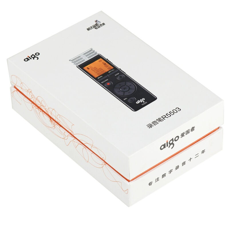 爱国者(aigo)R5503 录音笔 远距降噪迷你录音笔 8GB 黑色高清大图