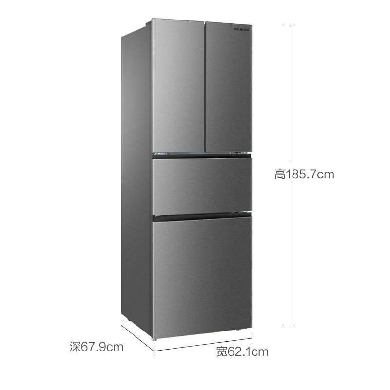 美菱(MELING) BCD-302M9CX 302升法式多门冰箱 电脑控温 软冷冻保鲜 节能静音(银)图片
