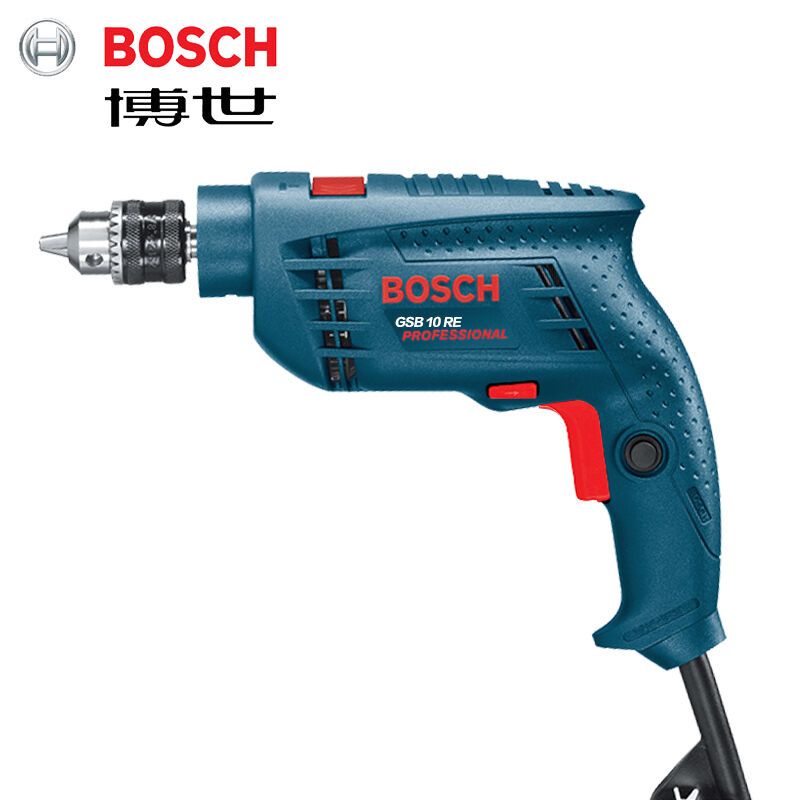 [苏宁自营]博世(BOSCH)电钻家用 10mm冲击钻正反转 博世电钻套装GSB 10RE SET