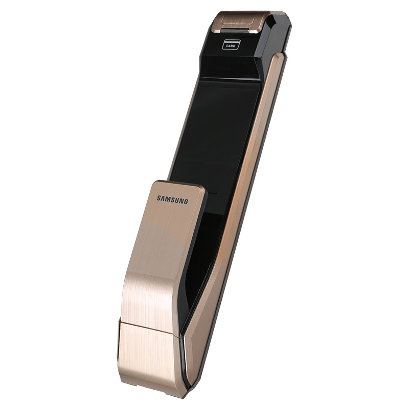 三星samsungp718金色智能指纹密码钥匙电子家用防盗门锁