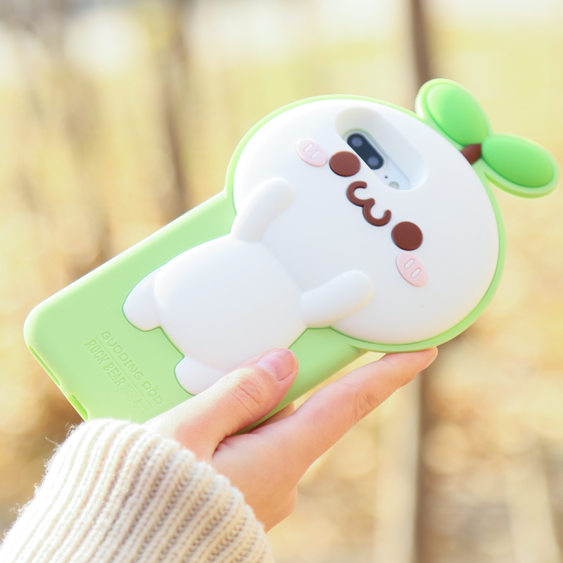 rock bear长草颜团子iPhone7手机壳