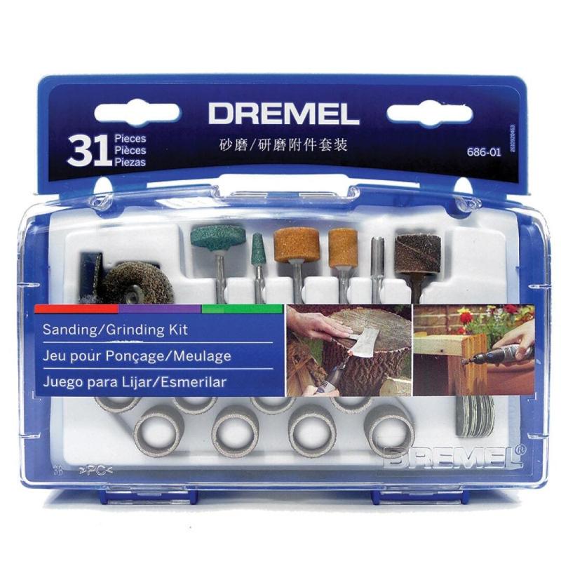 [苏宁自营]琢美(DREMEL)电磨机 雕刻机 玉石雕刻机 31件附件套装