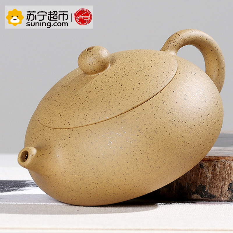 艺宏堂茶具紫砂壶 艺宏堂(仿古扁西施壶）手工制作 宜兴紫砂壶