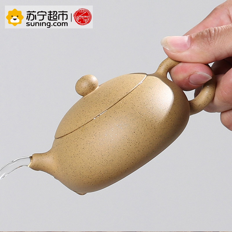 艺宏堂茶具紫砂壶 艺宏堂(仿古扁西施壶）手工制作 宜兴紫砂壶