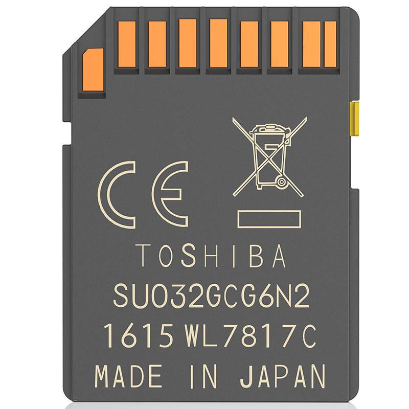 [赠读卡器]东芝(TOSHIBA)SD卡 32GB 读95MB/s写75MB/s相机存储卡