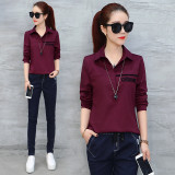 佐露丝女装2017春节新款衬衫女长袖宽松韩版