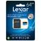 雷克沙Lexar TF卡64GB 633X读95MB/s大疆无人机 Gopro运动相机 手机存储卡(配SD卡套)