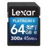 雷克沙(Lexar)SD卡 64GB 300X 读45MB/s相机存储卡