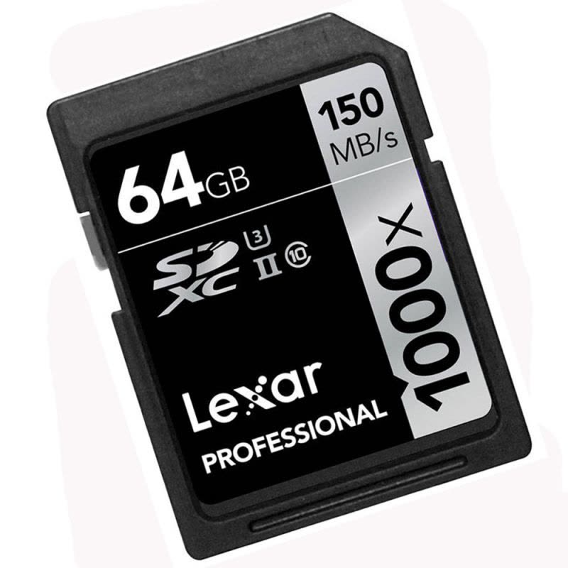 雷克沙Lexar SD卡64GB 1000X读150MB/s写75MB/s相机存储卡图片
