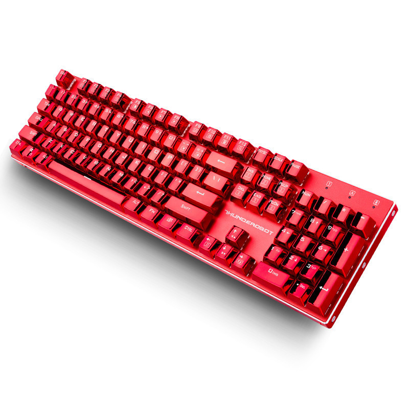 ThundeRobot 雷神 红蜘蛛K75R 全铝合金键身RGB机械键盘 红轴 104键