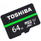 [赠读卡器/SD卡套]东芝(TOSHIBA)TF卡 64GB 80MB/s手机存储卡