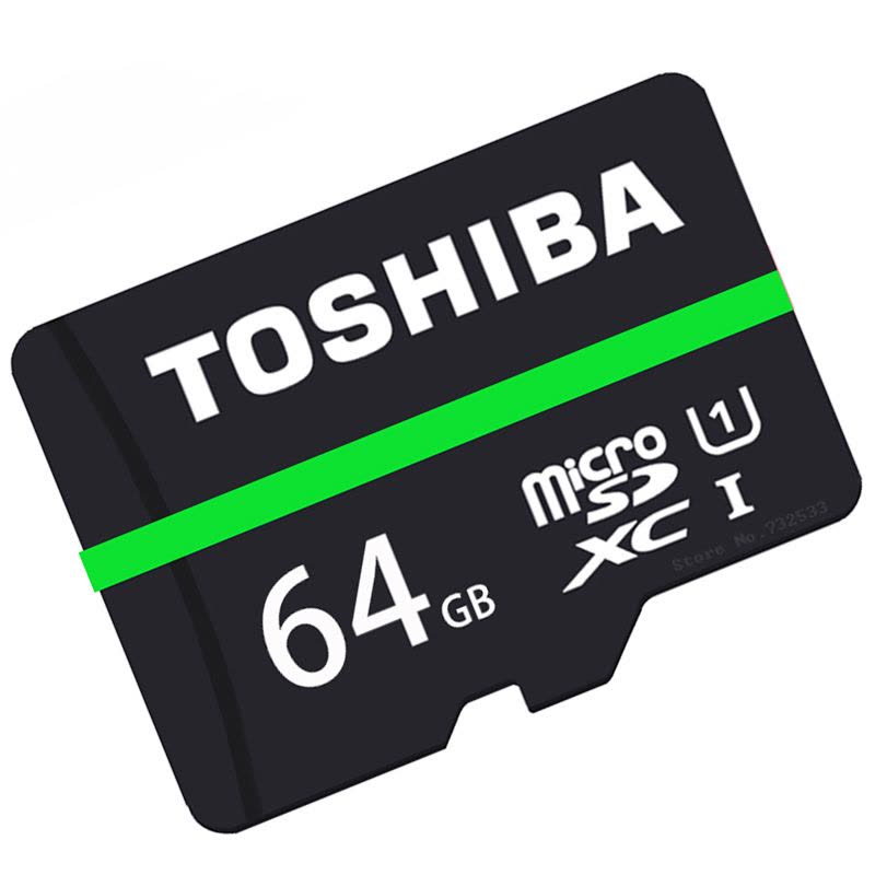 [赠读卡器/SD卡套]东芝(TOSHIBA)TF卡 64GB 80MB/s手机存储卡图片