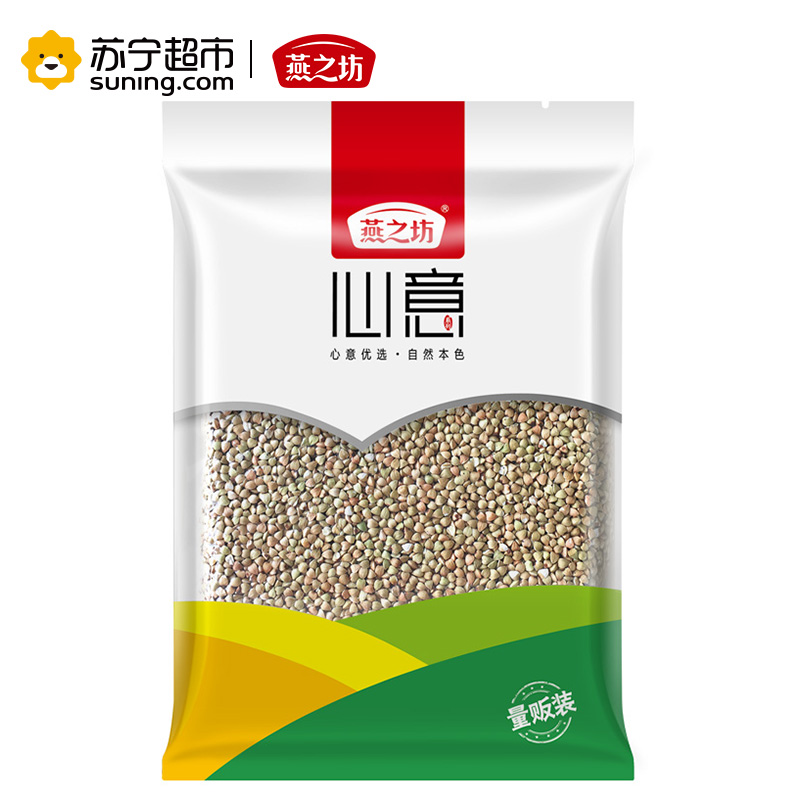 燕之坊 荞麦 荞麦仁 心意系列 荞麦米 五谷杂粮 1kg 量贩装(真空包装)高清大图