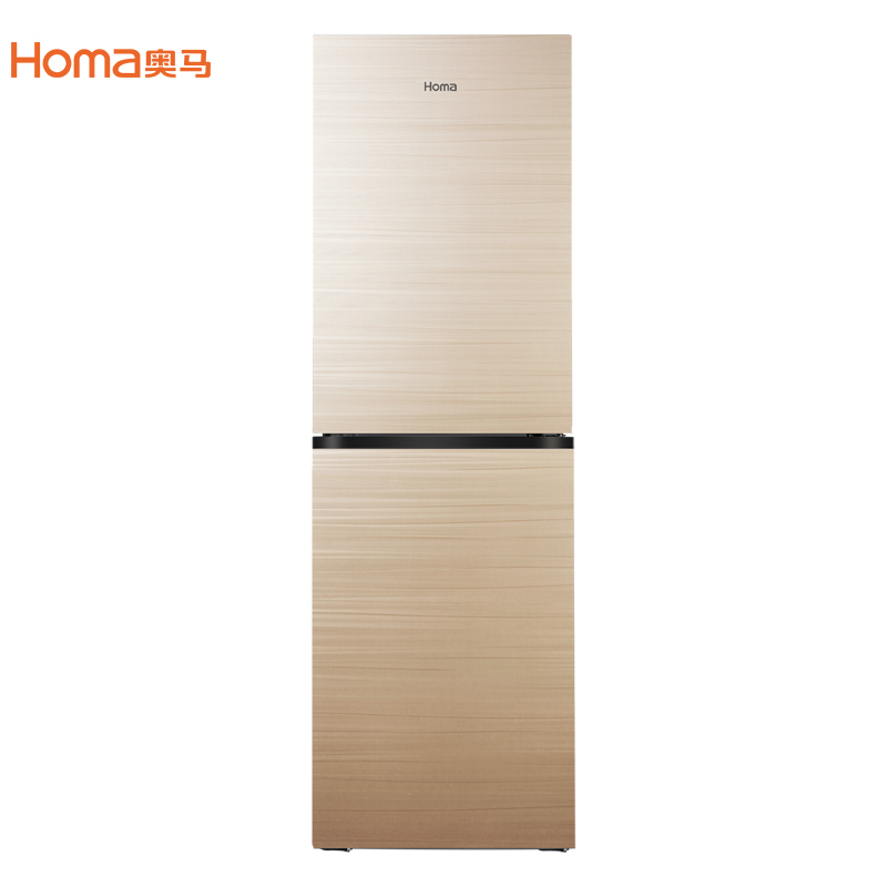奥马(Homa)BCD-326WGA 326升 两门冰箱 电脑控温 无霜家用电冰箱 琥珀金
