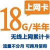 【潍坊电信】18G无线上网累计卡（半年）