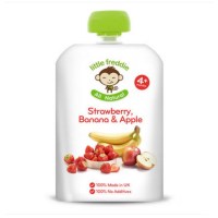 [苏宁自营]little freddie小皮 草莓香蕉苹果泥 90g 原装进口宝宝婴儿辅食 适用年龄6个月以上