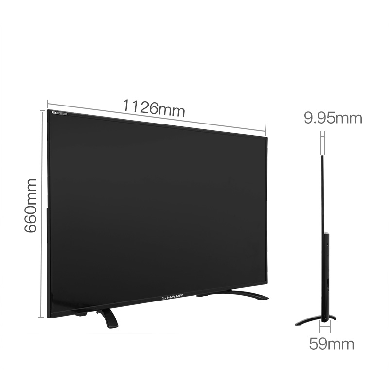 夏普彩电(SHARP)LCD-50TX55A单机 50英寸 4K超超清电视机(单机不售卖,套餐更优惠)