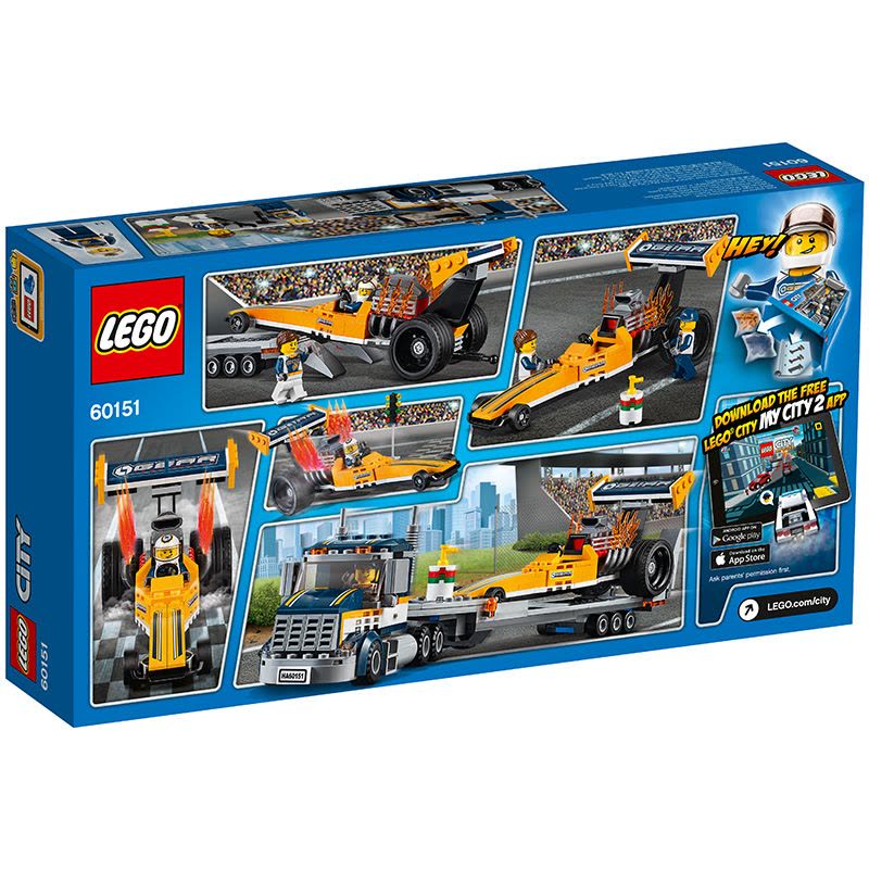 LEGO乐高 City城市系列 高速赛车运输车60151 塑料玩具 200块以上5-12岁图片