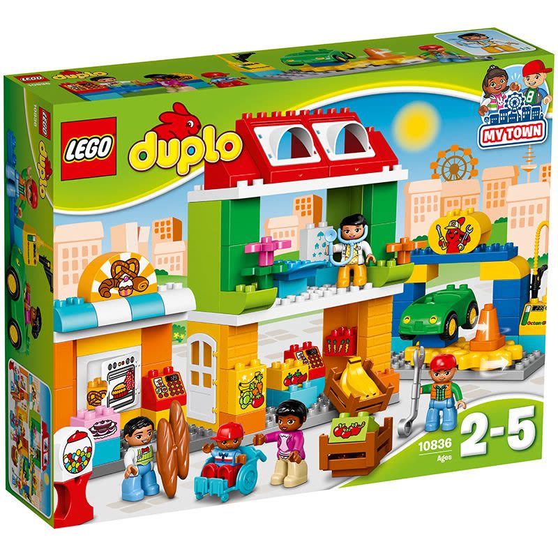 LEGO 乐高 DUPLO得宝系列 城市广场10836 50-100块 塑料 2-5岁 玩具图片