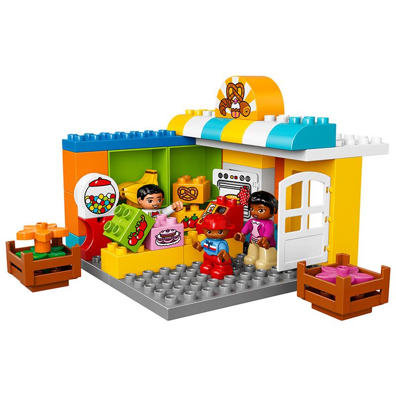 LEGO 乐高 DUPLO得宝系列 城市广场10836 50-100块 塑料 2-5岁 玩具图片