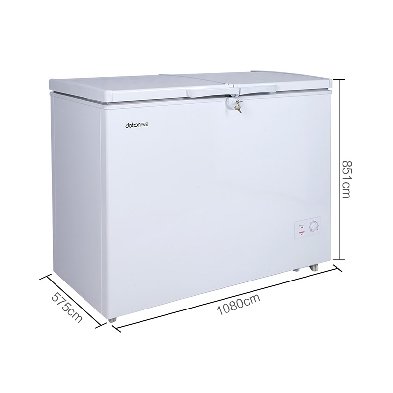 东宝(dobon)BCD-225PDV 225升 家商两用卧式冷柜 星星品质 节能双温大容量冰柜 冷藏冷冻分离(珠光白)高清大图