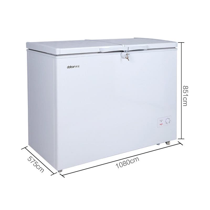 东宝(dobon)BCD-225PDV 225升 家商两用卧式冷柜 星星品质 节能双温大容量冰柜 冷藏冷冻分离(珠光白)图片
