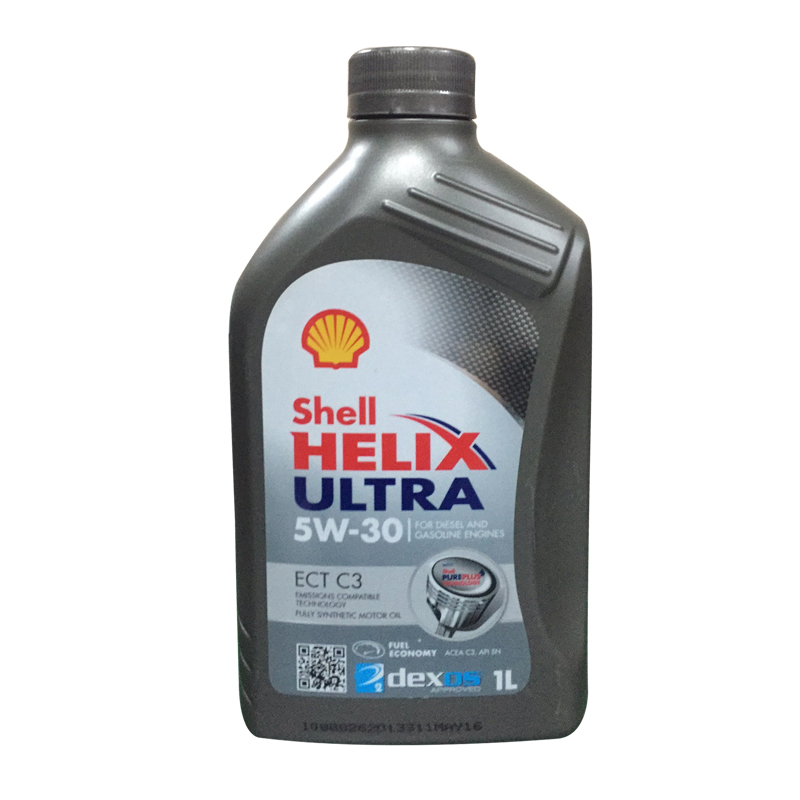 壳牌(Shell)灰喜力Helix ULTRA ECT C3 5W-30 SN级 全合成机油 1L/瓶(德国原装进口)高清大图