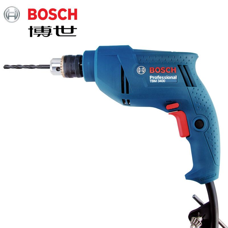 [苏宁自营]博世(BOSCH)博世电钻家用 TBM3400手电钻/手枪钻/正反调速电动螺丝刀/起子机