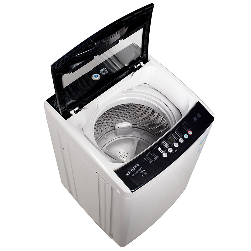美菱(MELING) XQB80-98E1 8kg全自动波轮洗衣机 节能省水 钢化玻璃盖板(灰)高清大图