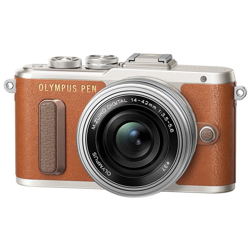 奥林巴斯(OLYMPUS)E-PL8 (14-42EZ 40-150R)微单相机 LiveMOS传感器104万屏 棕色图片