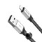 倍思BASEUS苹果数据线安卓二合一充电线便携两用通用适用iphoneX/8小米华为 1.2米银 铝合金USB接口连接线