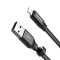 倍思BASEUS苹果数据线安卓二合一充电线便携两用通用适用iphoneX/8小米华为 0.23黑 铝合金USB接口连接线