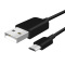 品胜PISEN数据线手机充电线适用安卓MICRO USB智能通用充电线1m 黑色