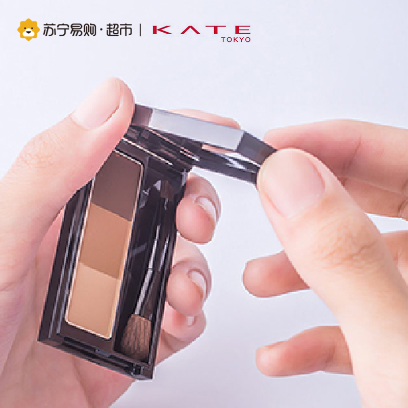 凯朵KATE造型三色眉粉(EX-4/3g)眉形自然 防止晕染高清大图